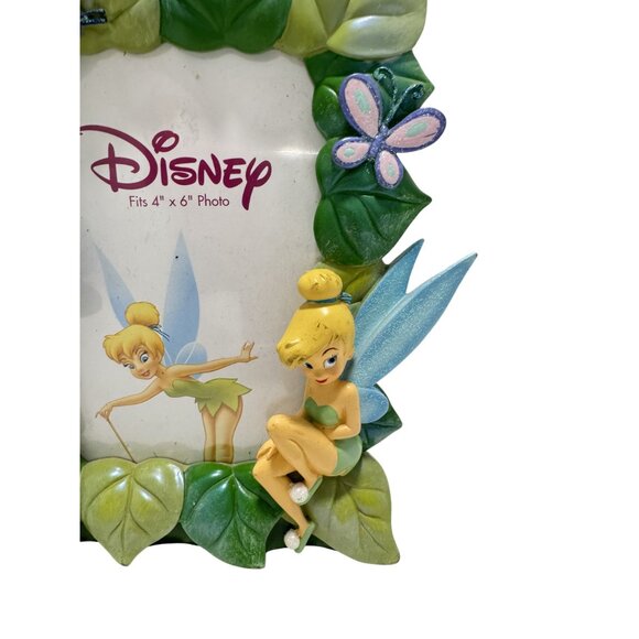 Disney Tinkerbell 3D Frame Flowers and Butterflies Vertical 4 x 6 Photo - Picture 2 of 4